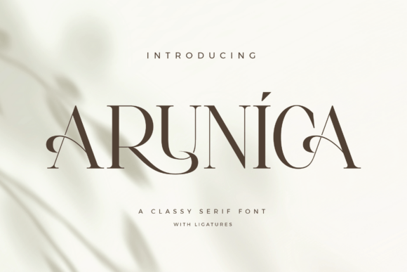 Arunica: Stylish Serif Font for Marketing