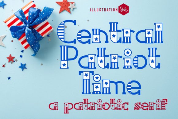Central Patriotic Time Font