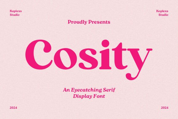 Cosity: A Sophisticated Serif Font for Web Design