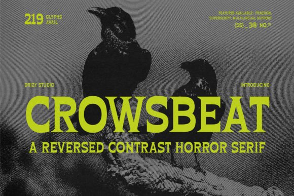 Crowsbeat: A Bold Serif for Real-World Design