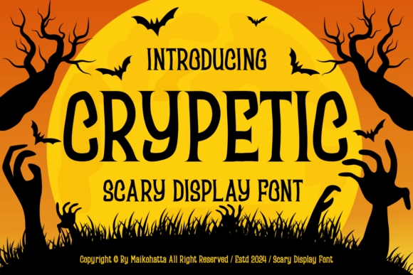Crypetic: A Spooky Serif Font