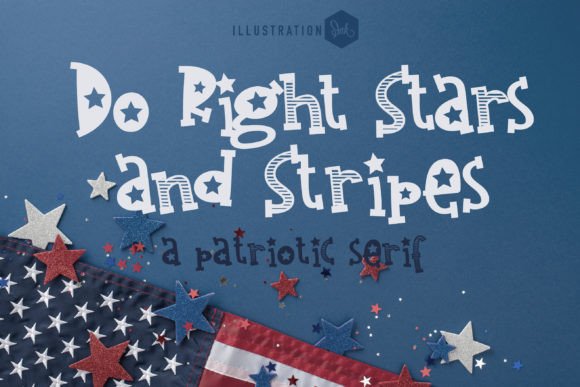 Do Right Stars and Stripes Font