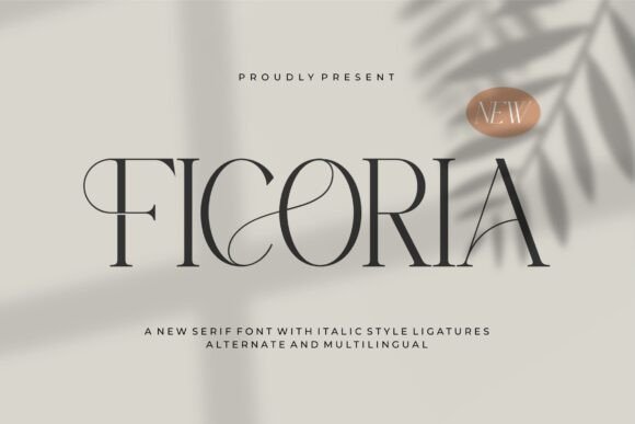 Ficoria: A Refined Serif Font