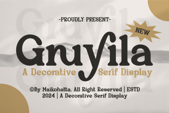 Gruyila: A Bold Serif Font for Digital Marketing