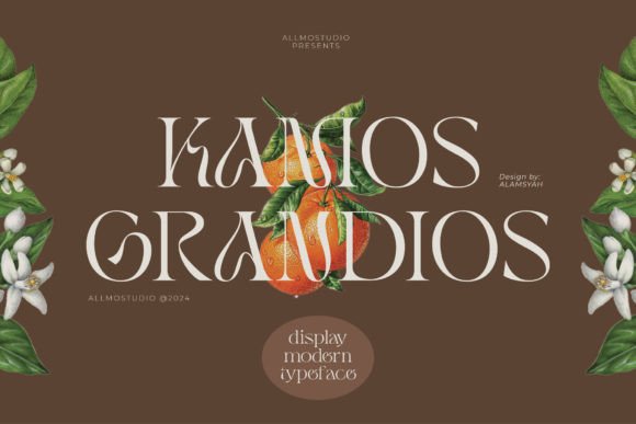 Kamos Grandios Font for Creative Projects