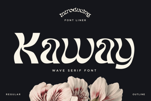 Kaway: A Serif Wave Font