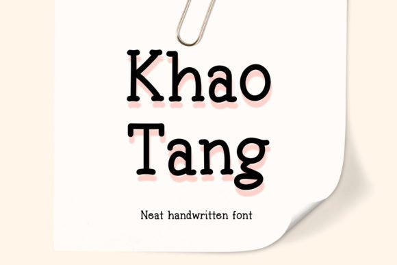 Khaotang: A Timeless Serif Font