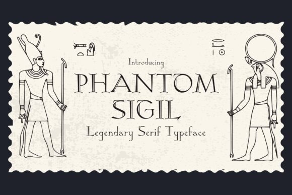 Phantom Sigil Font for Craft Creators