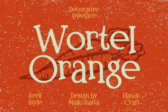 Wortel Orange: A Bold Serif Font for Creative Campaigns